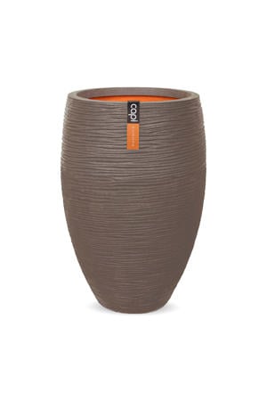 vaas Rib elegant deluxe (50x72 cm) warm taupe