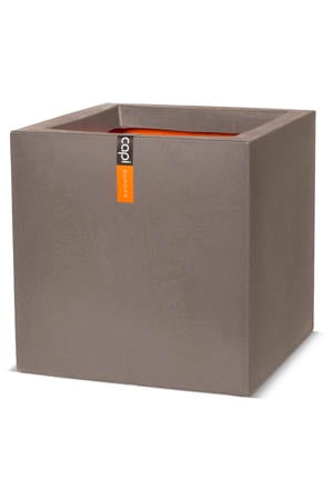 pot Smooth vierkant (30x30 cm) warm taupe