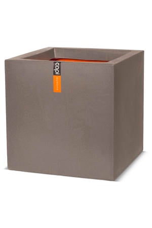 pot Smooth vierkant (30x30 cm) warm taupe