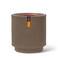 Capi vaas Groove cilinder (36x38 cm) warm taupe