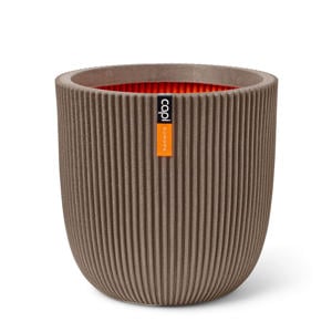 pot Groove bol (43x41 cm) warm taupe