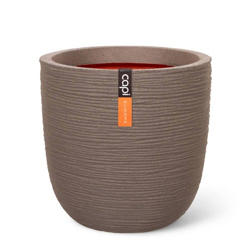 Capi pot Rib bol (54x52 cm) warm taupe afbeelding