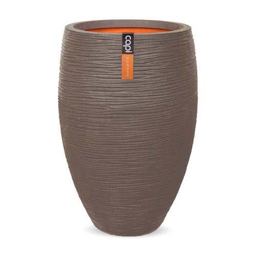 Capi vaas Rib elegant deluxe (40×60 cm) warm taupe
