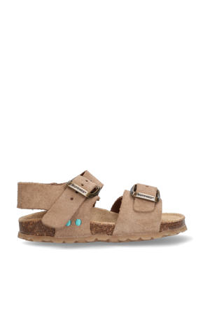 Bonny Beach  suède sandalen taupe