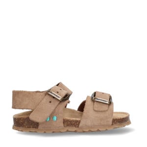 Bonny Beach suède sandalen taupe