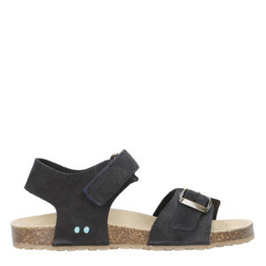 Ben Beach  suède sandalen donkerblauw