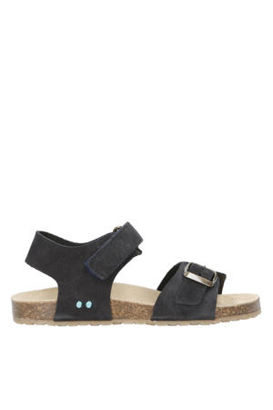 Ben Beach  suède sandalen donkerblauw