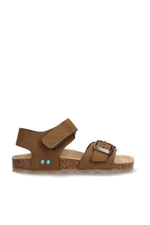 Ben Beach suède sandalen cognac