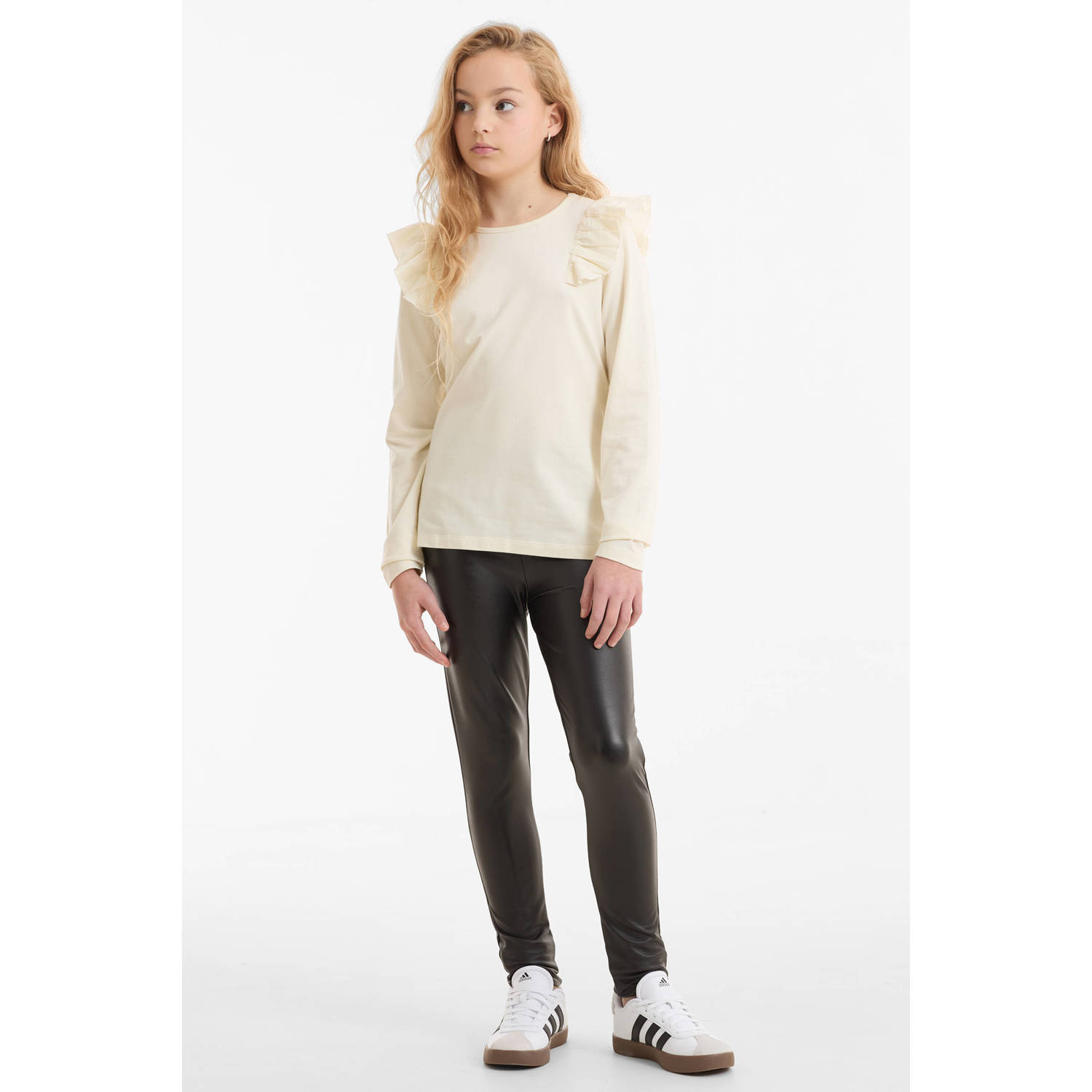 anytime gecoate legging zwart