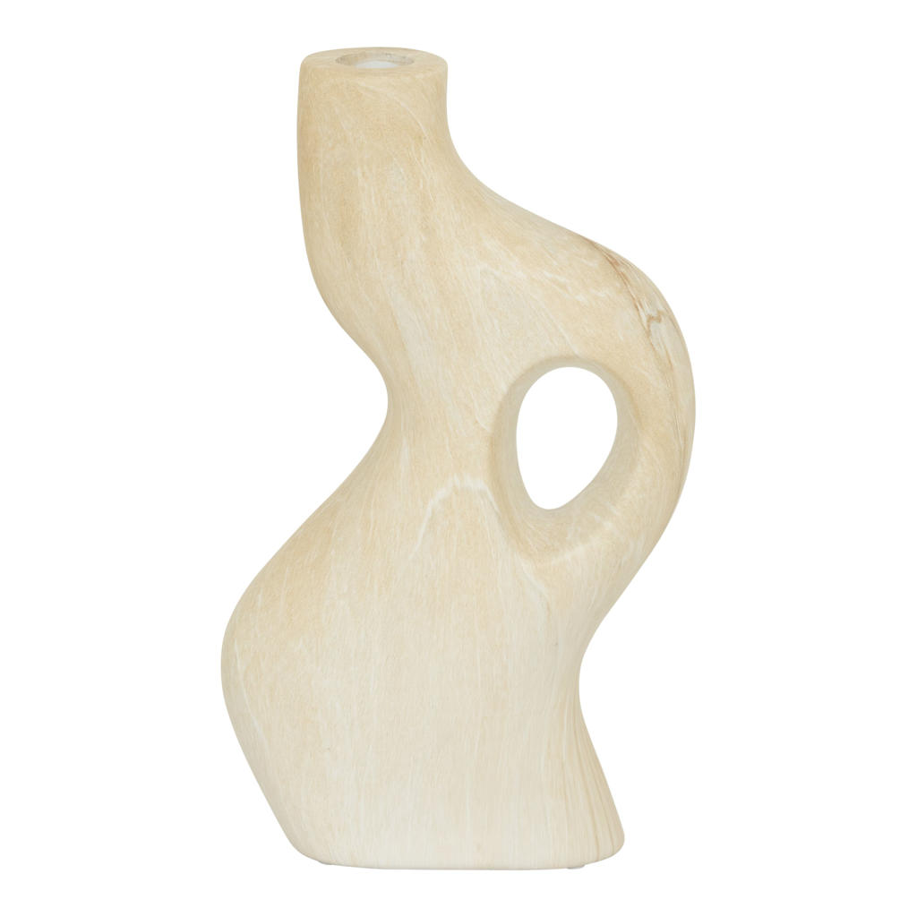 Urban Nature Culture kandelaar Perla grafische vorm (24 cm) (wit)