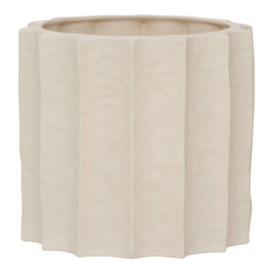 bloempot Scallop creme (24x22 cm)