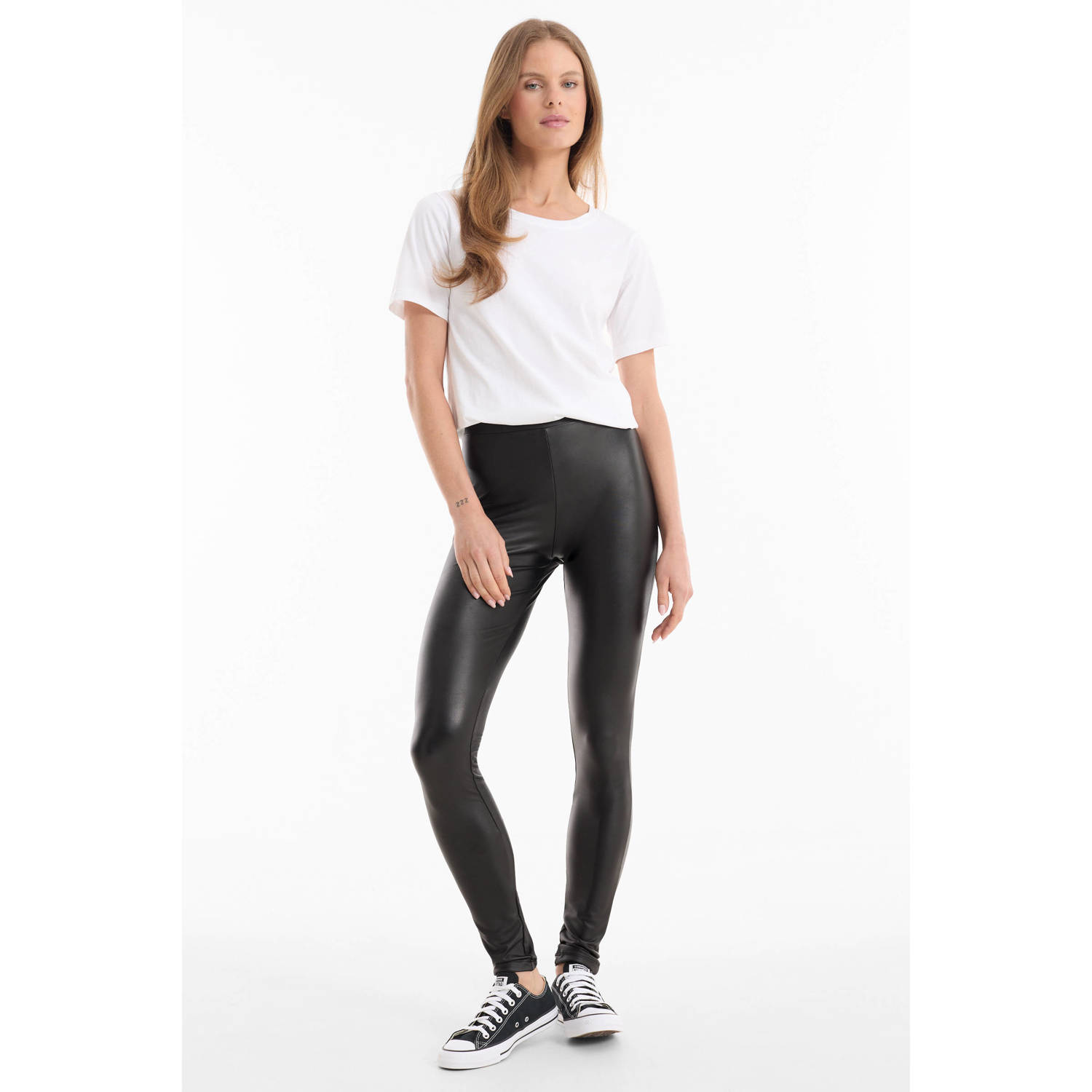 Anytime gecoate legging zwart