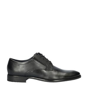 leren veterschoenen zwart