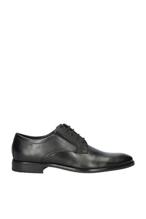 leren veterschoenen zwart