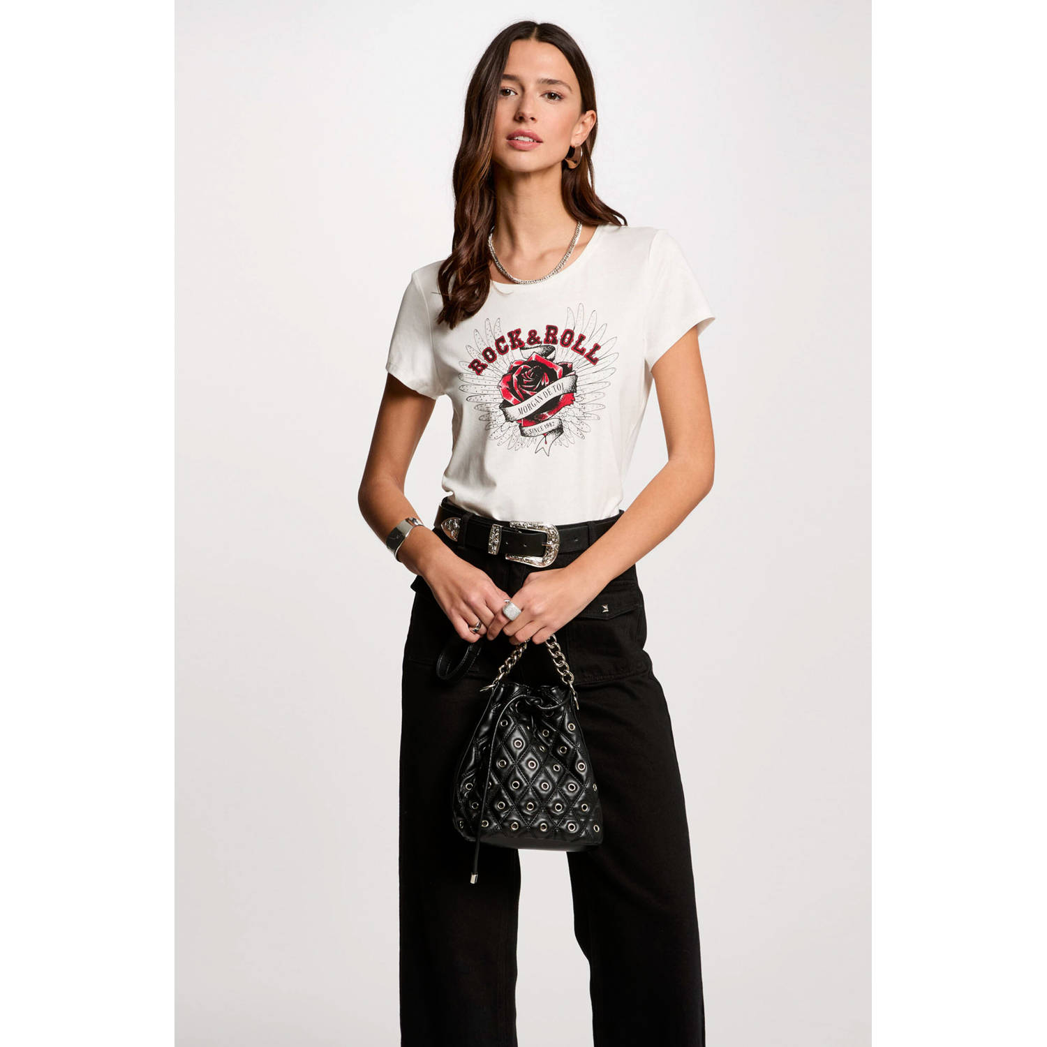 Morgan t-shirt ecru