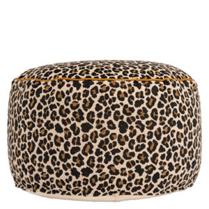poef Leopard met panterprint  