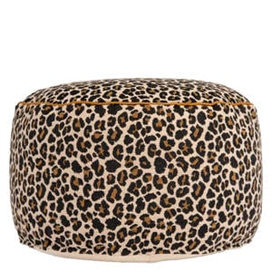 poef Leopard met panterprint