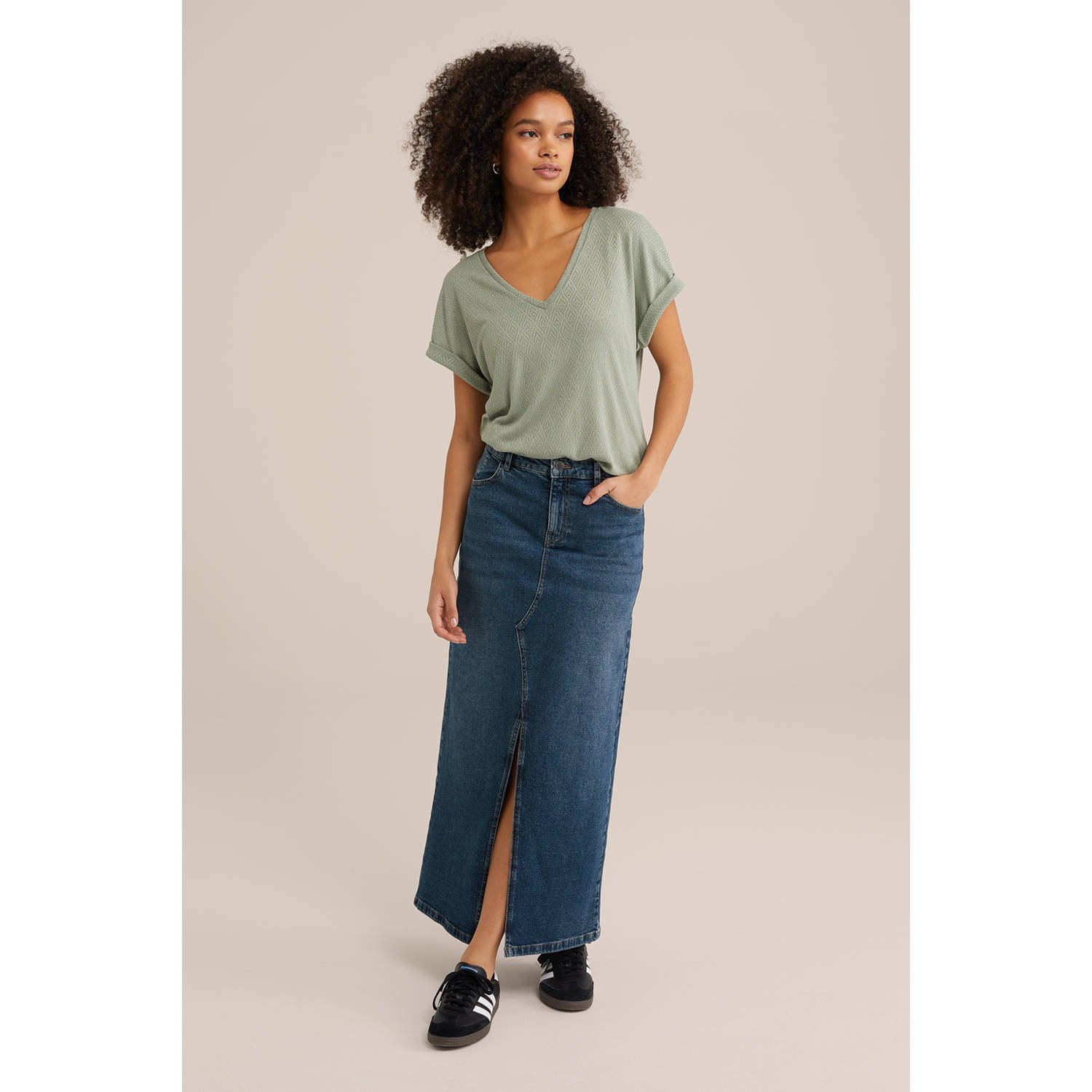WE Fashion top lichtgroen