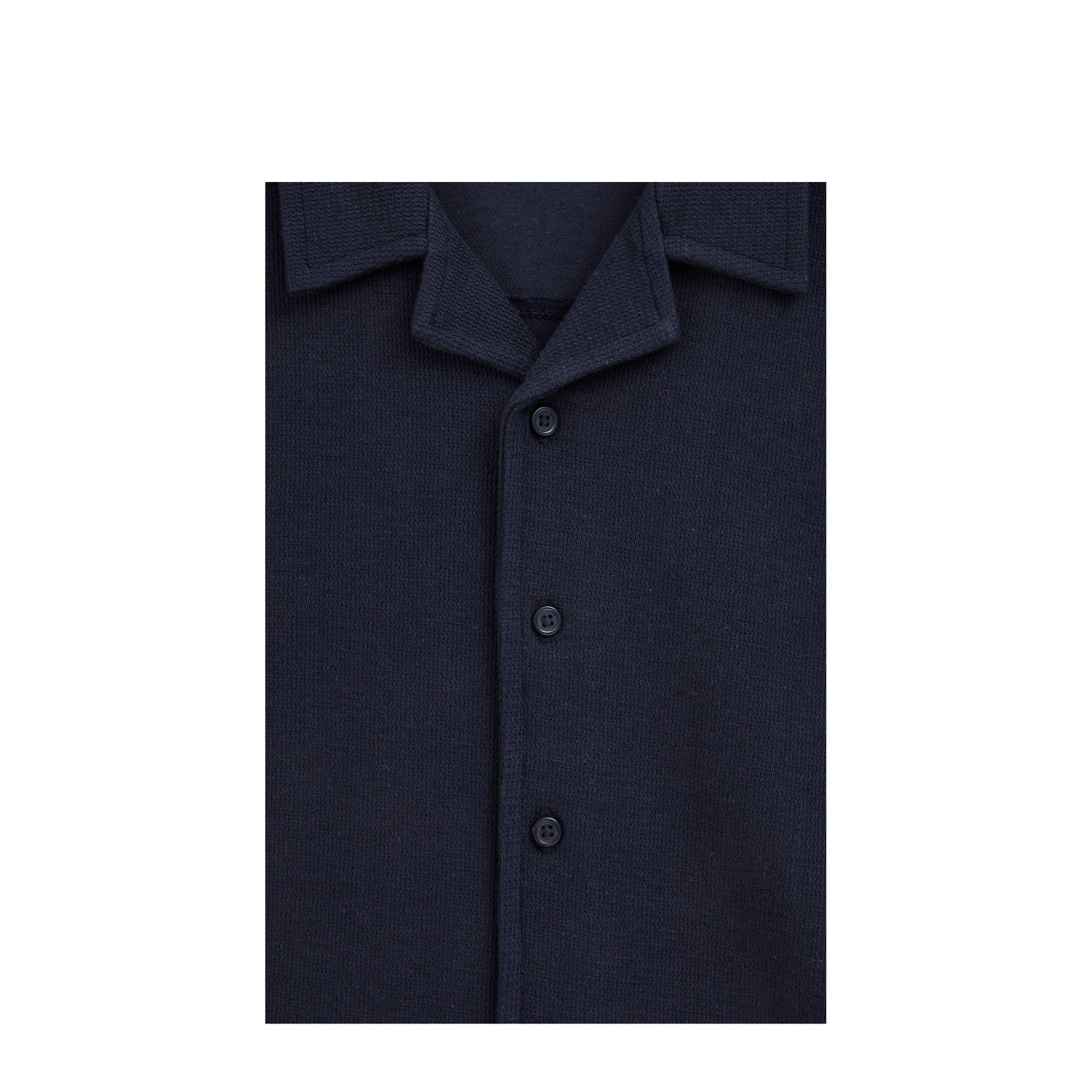 WE Fashion Blue Ridge overhemd donkerblauw