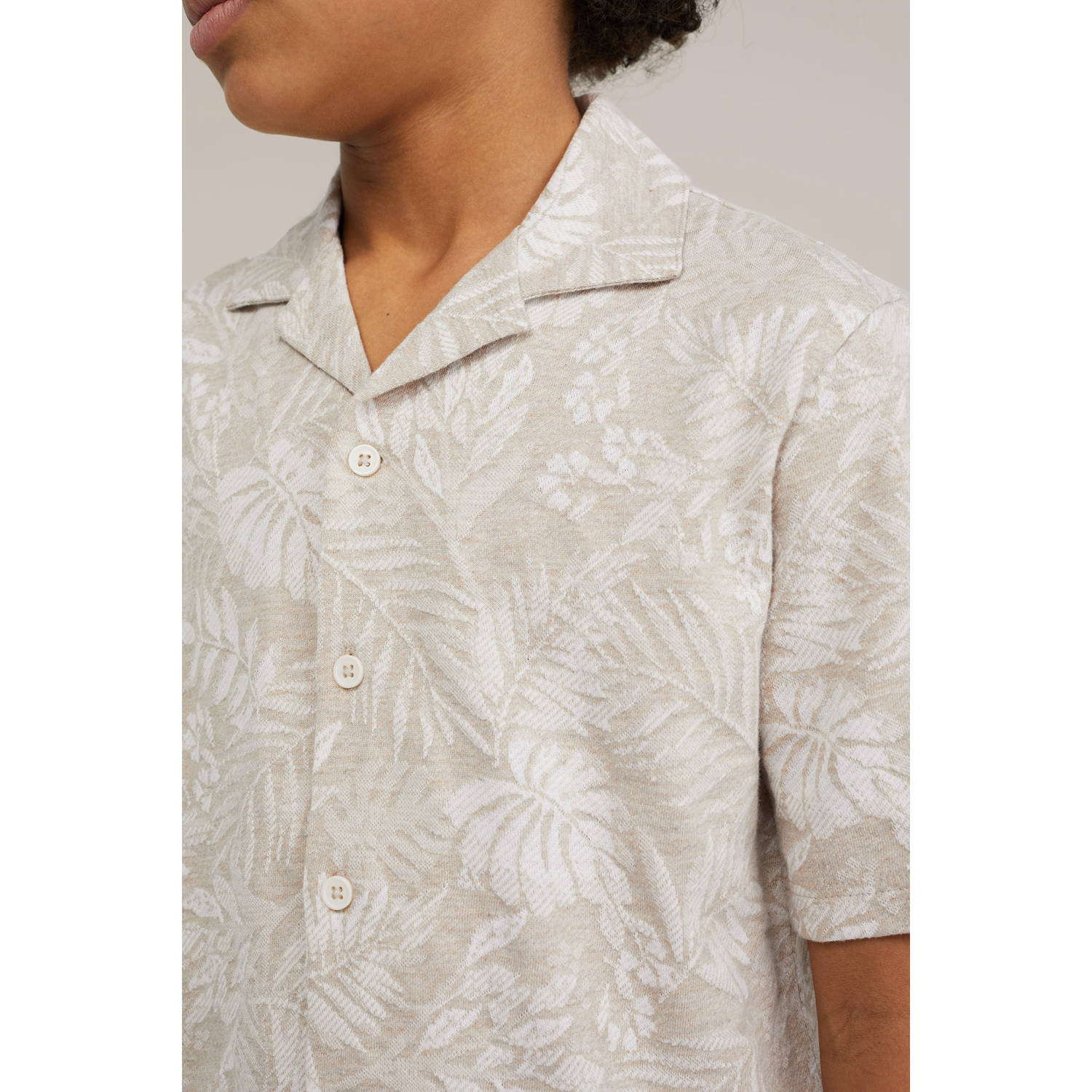WE Fashion Blue Ridge overhemd beige