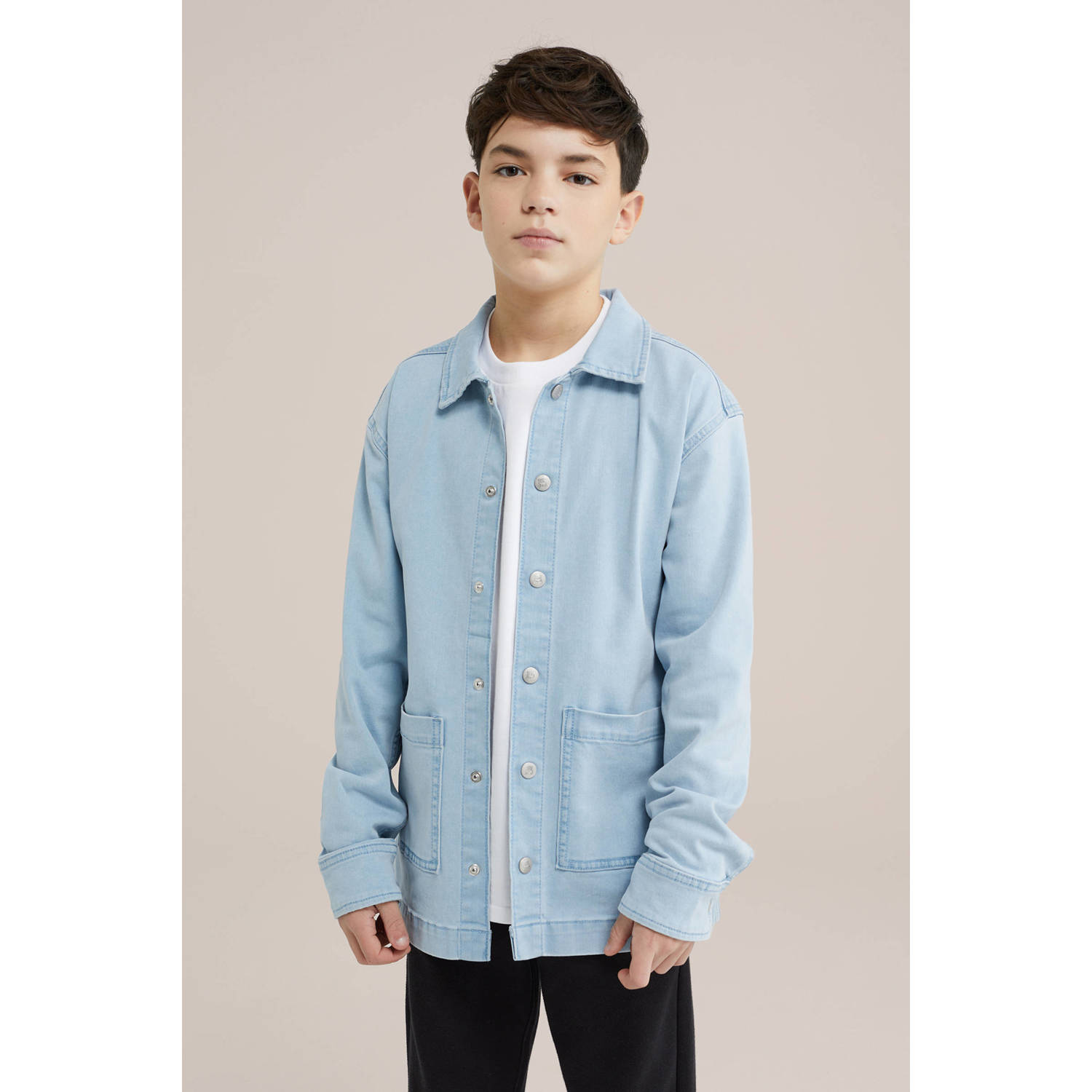 Salty Dog overhemd light blue denim