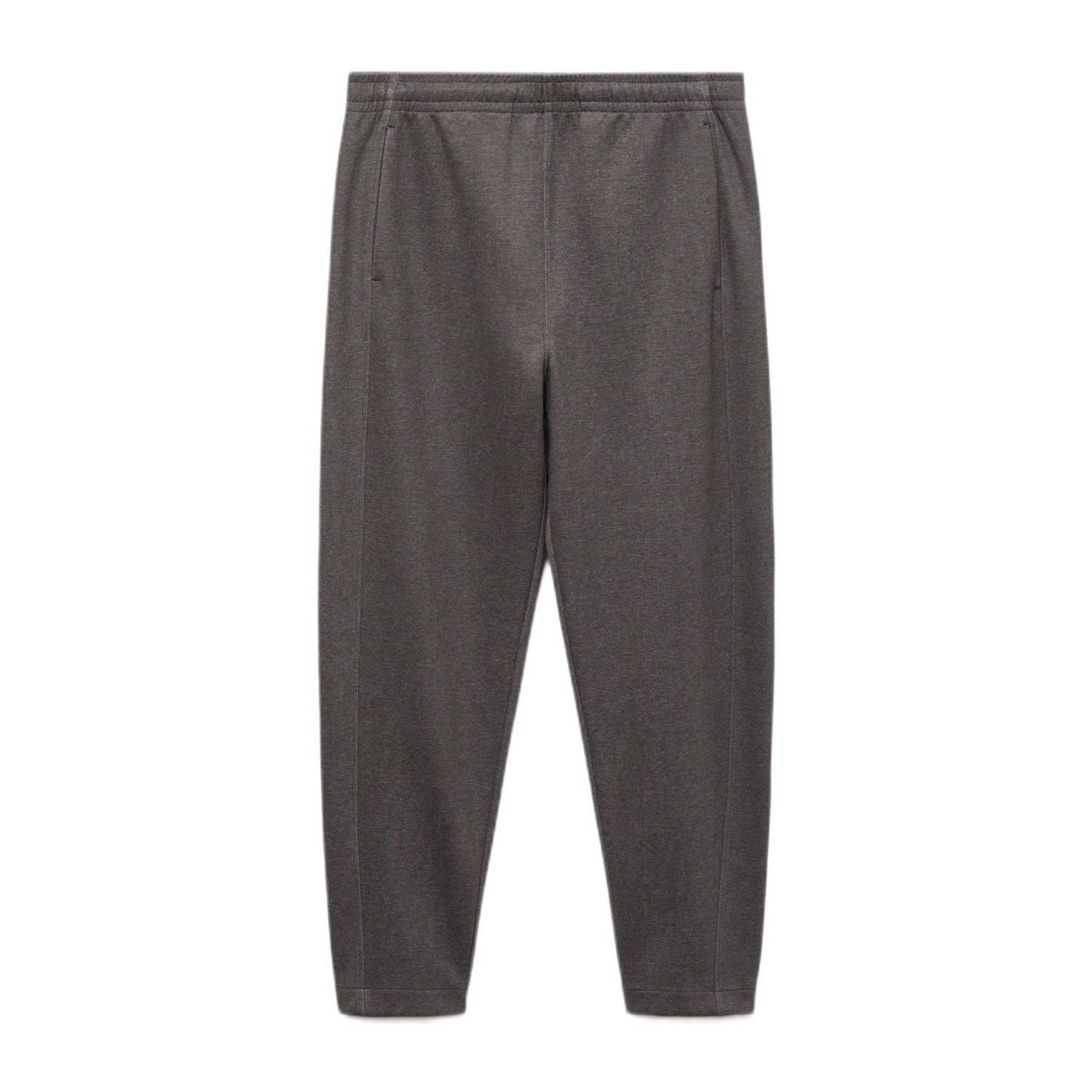 Mango Man regular joggingbroek grijs