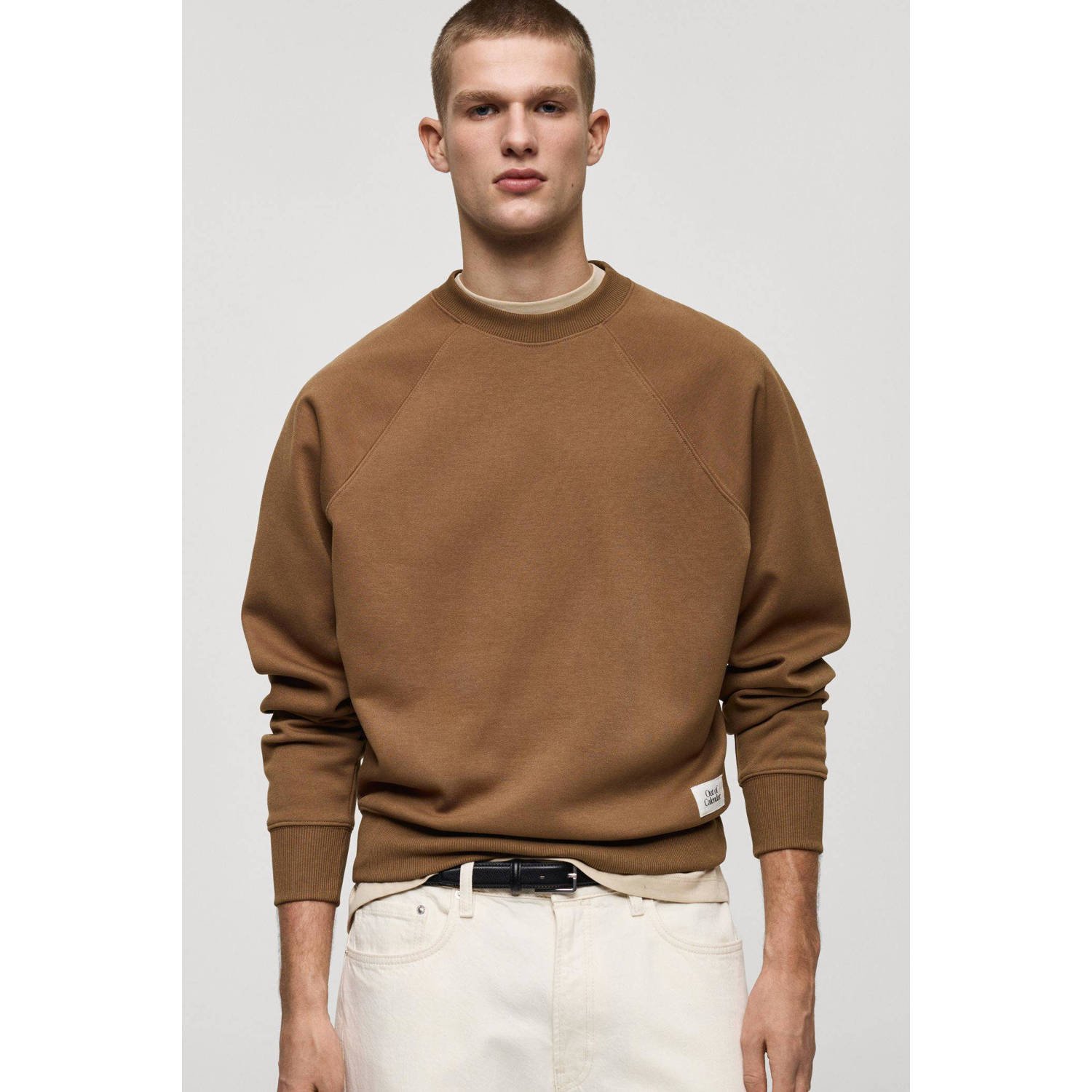 Mango Man sweater bruin