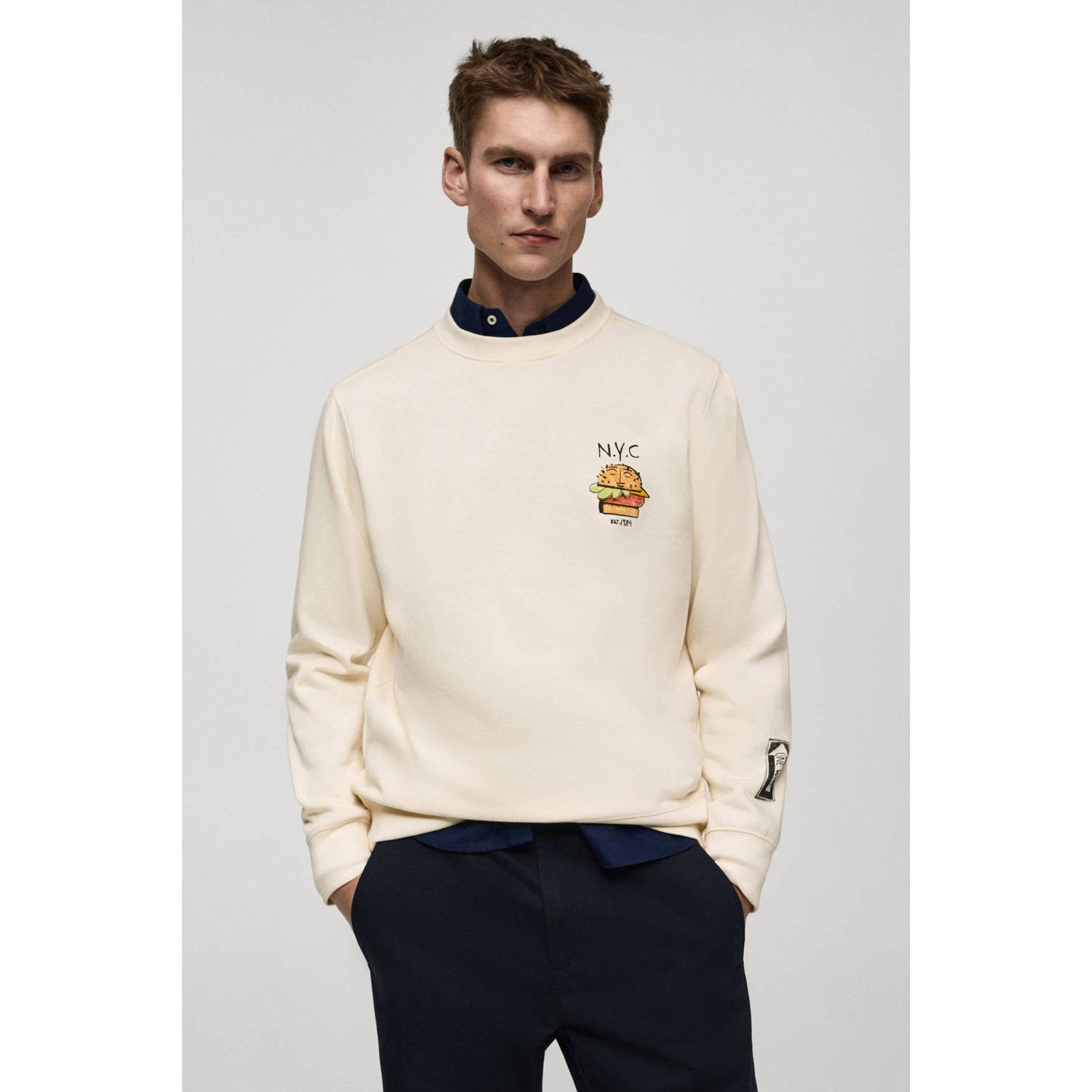 Mango Man sweater ecru