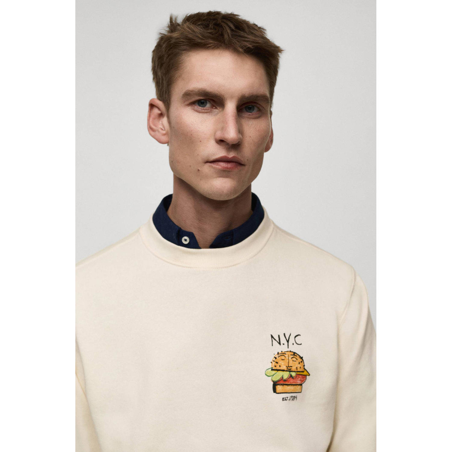 Mango Man sweater ecru