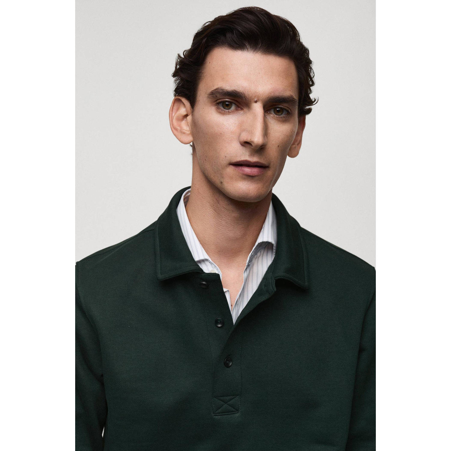 Mango Man sweater donkergroen