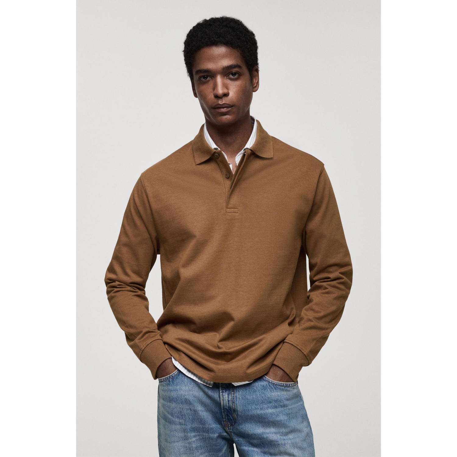 Mango Man sweater bruin