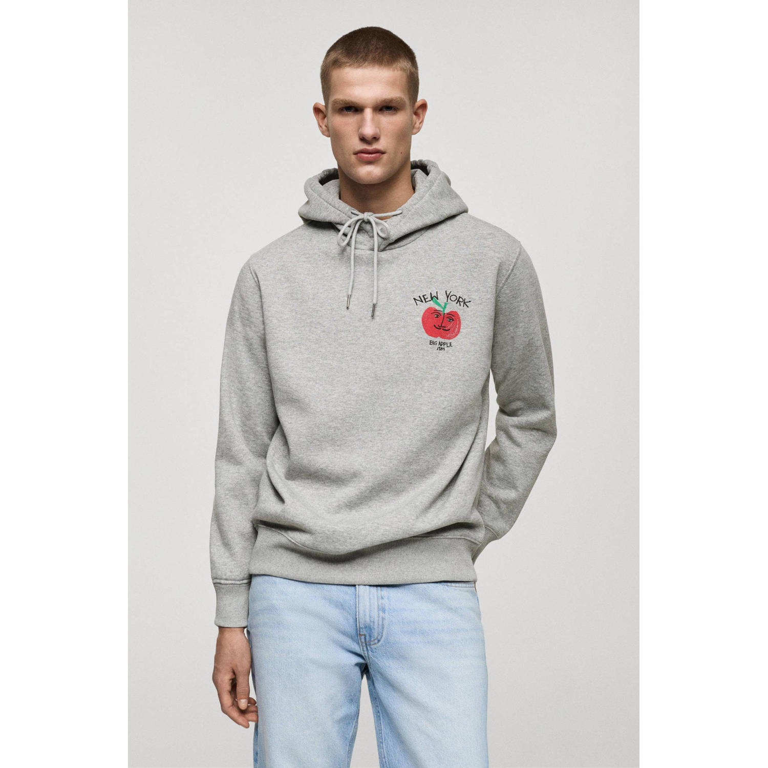 Mango Man hoodie grijs