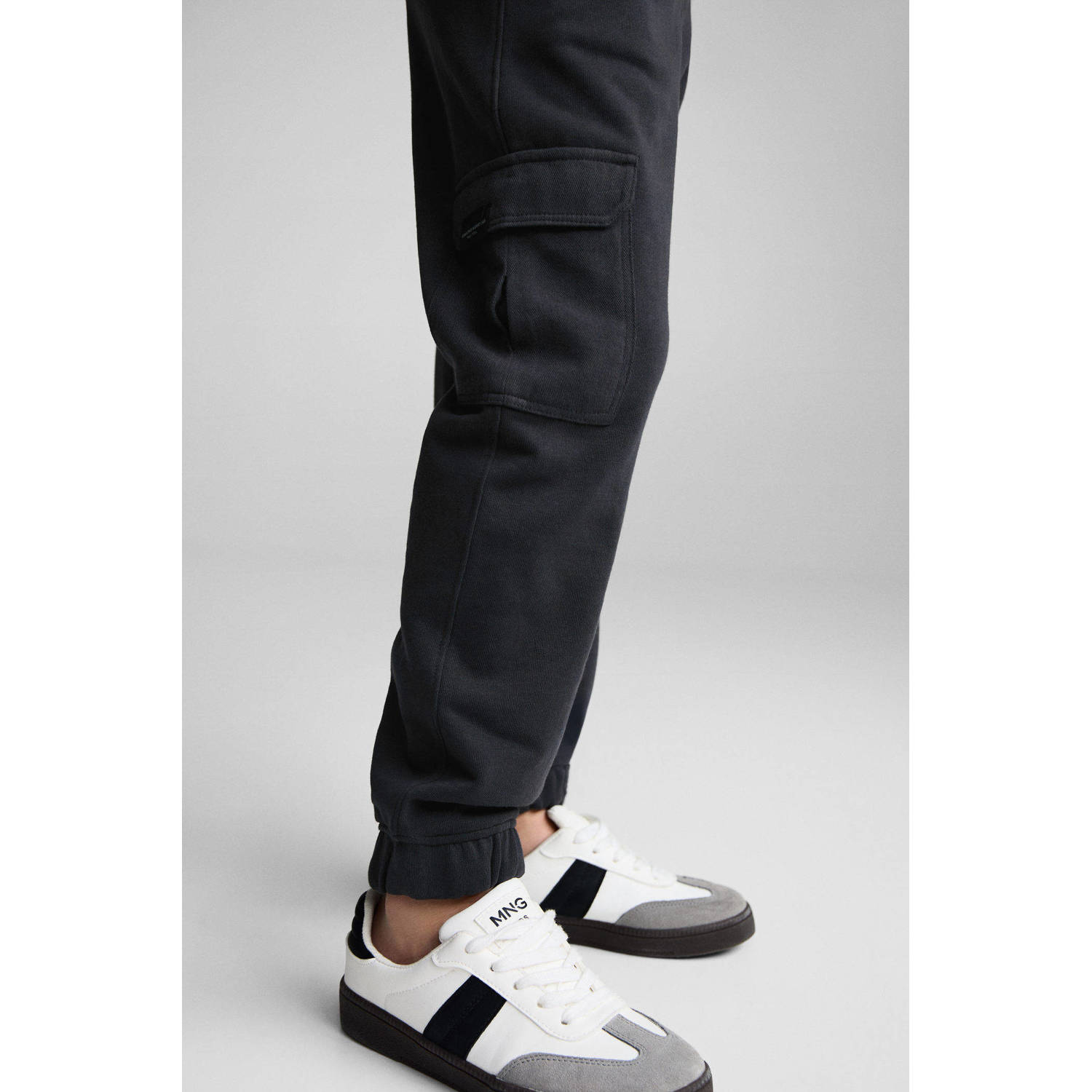 Mango Kids cargo broek antraciet