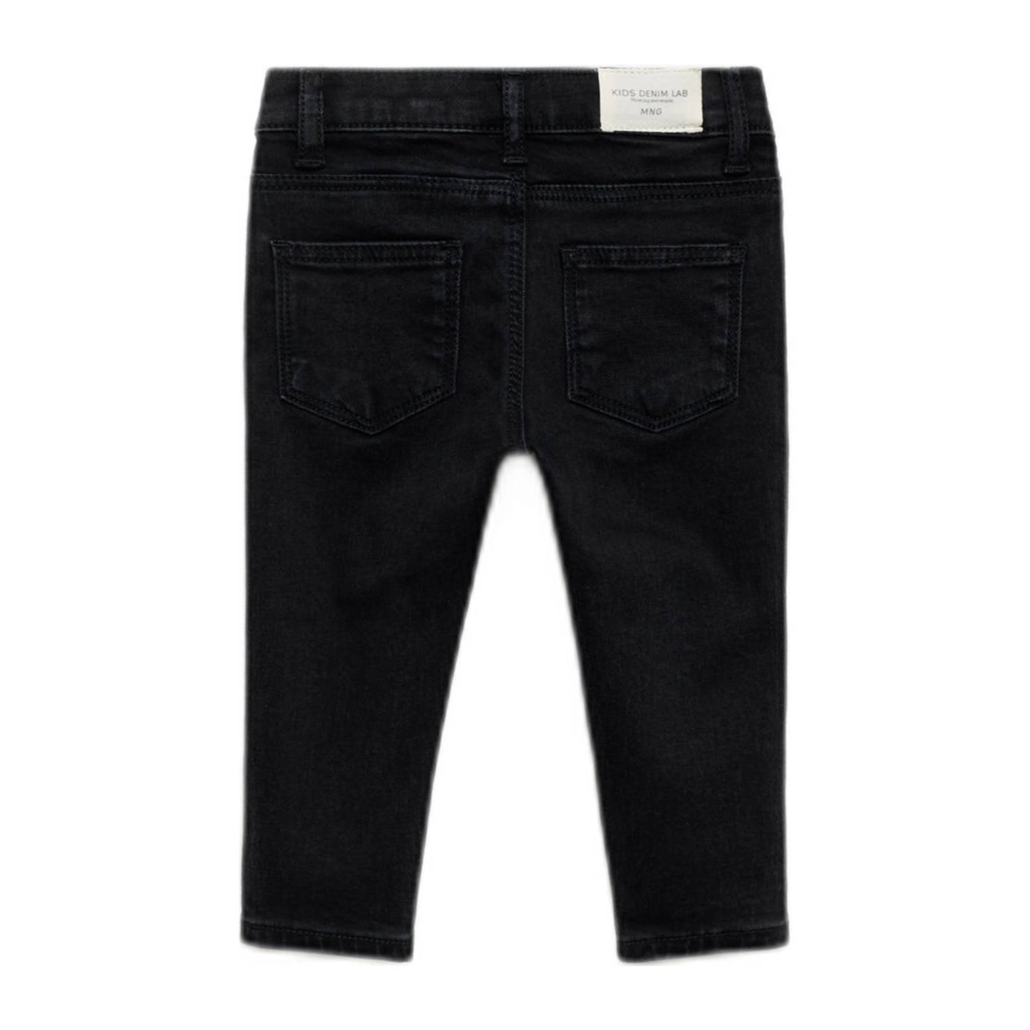Mango Kids skinny jeans black denim