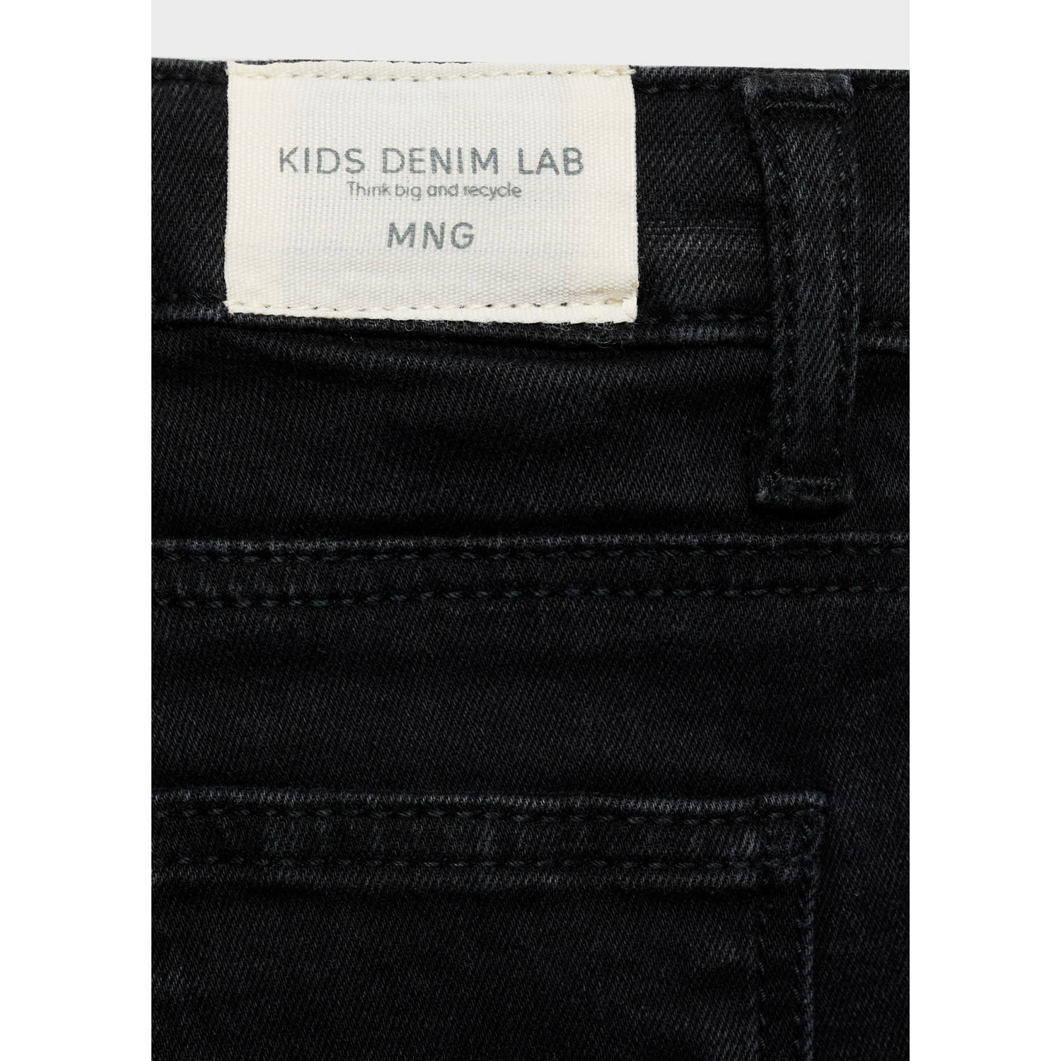 Mango Kids skinny jeans black denim