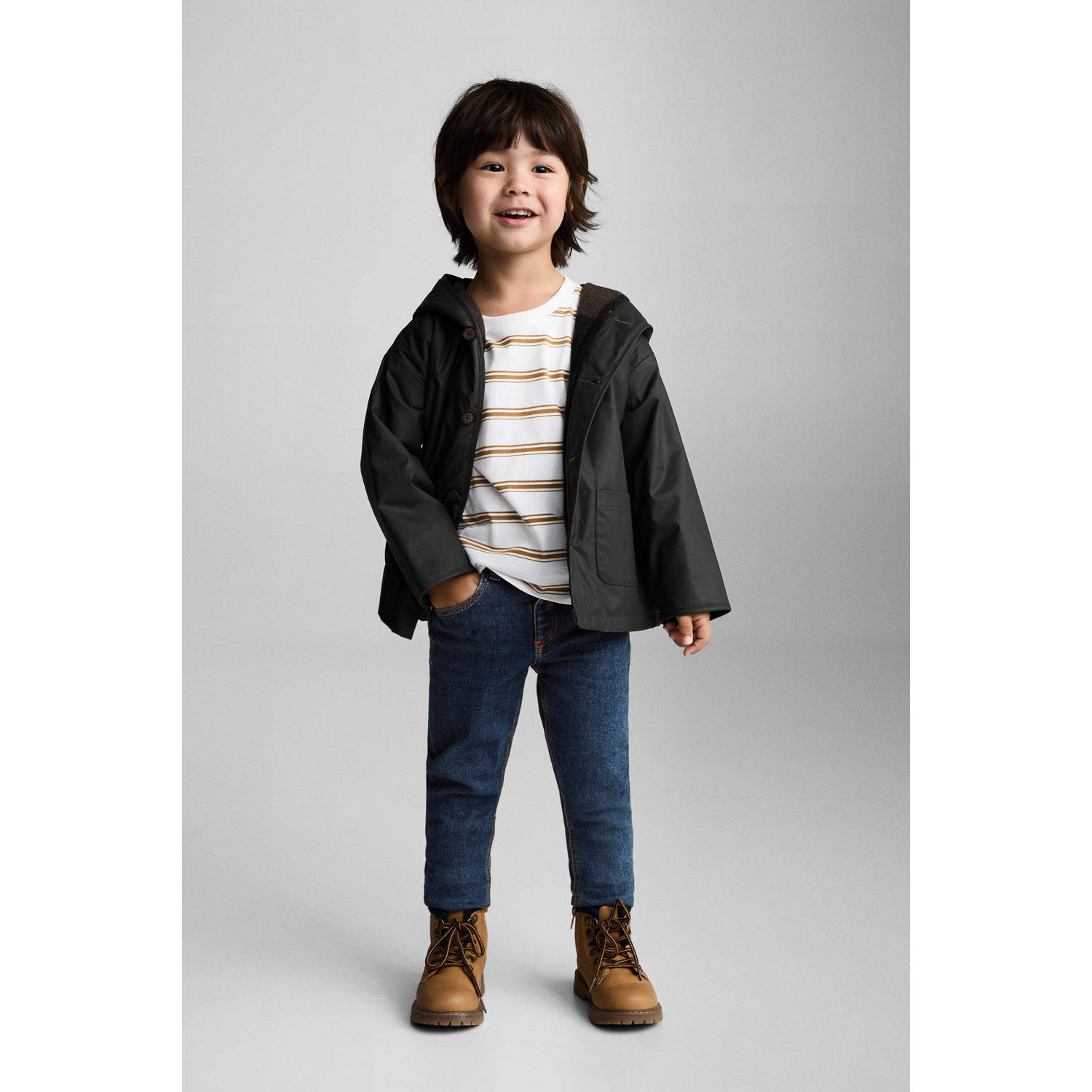 Mango Kids skinny jeans dark blue denim
