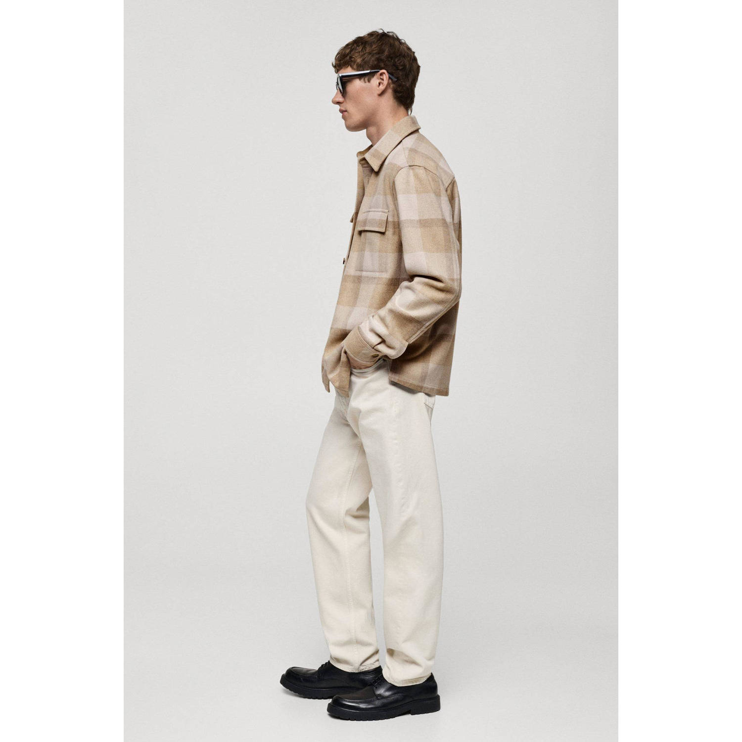 Mango Man overshirt beige