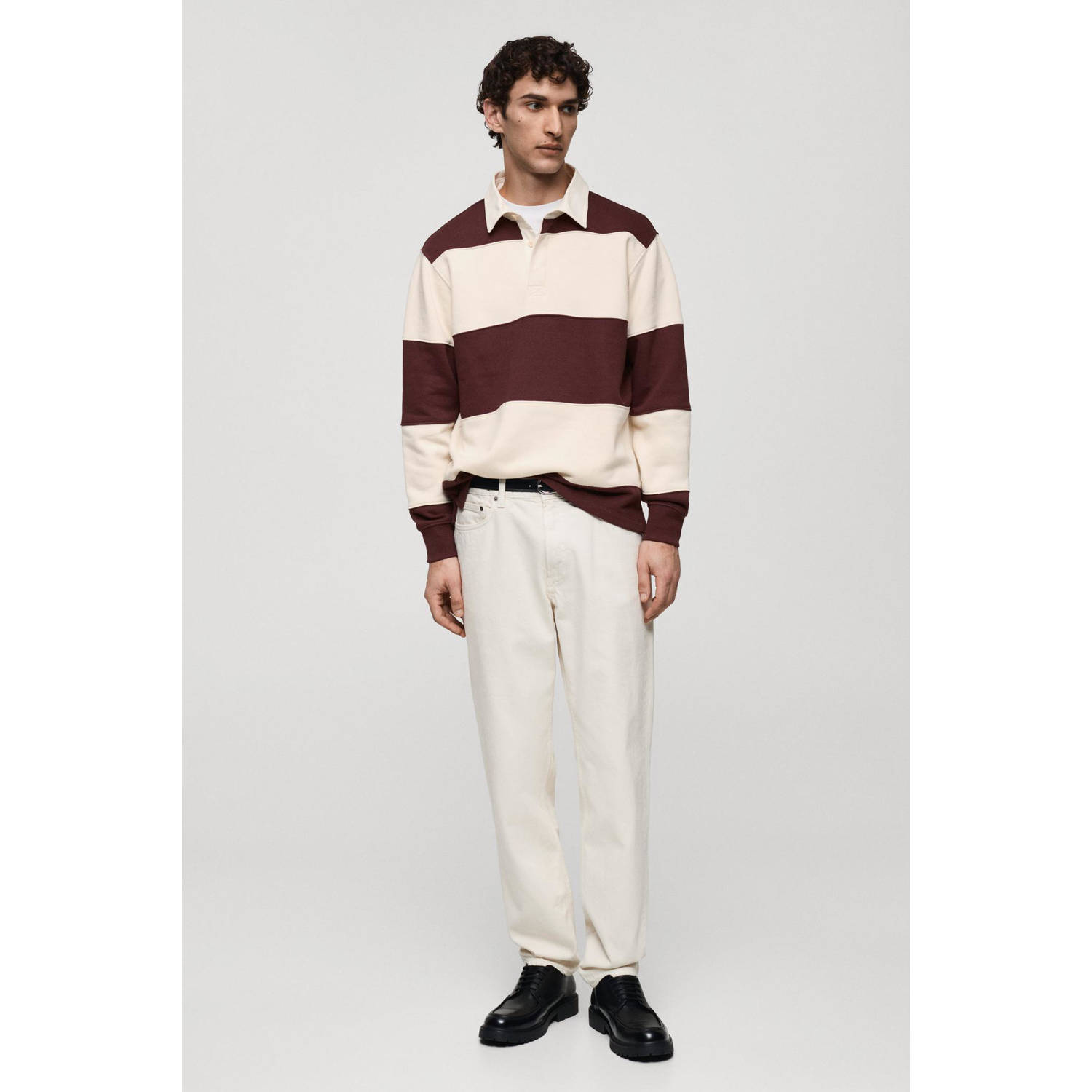 Mango Man polo donkerrood