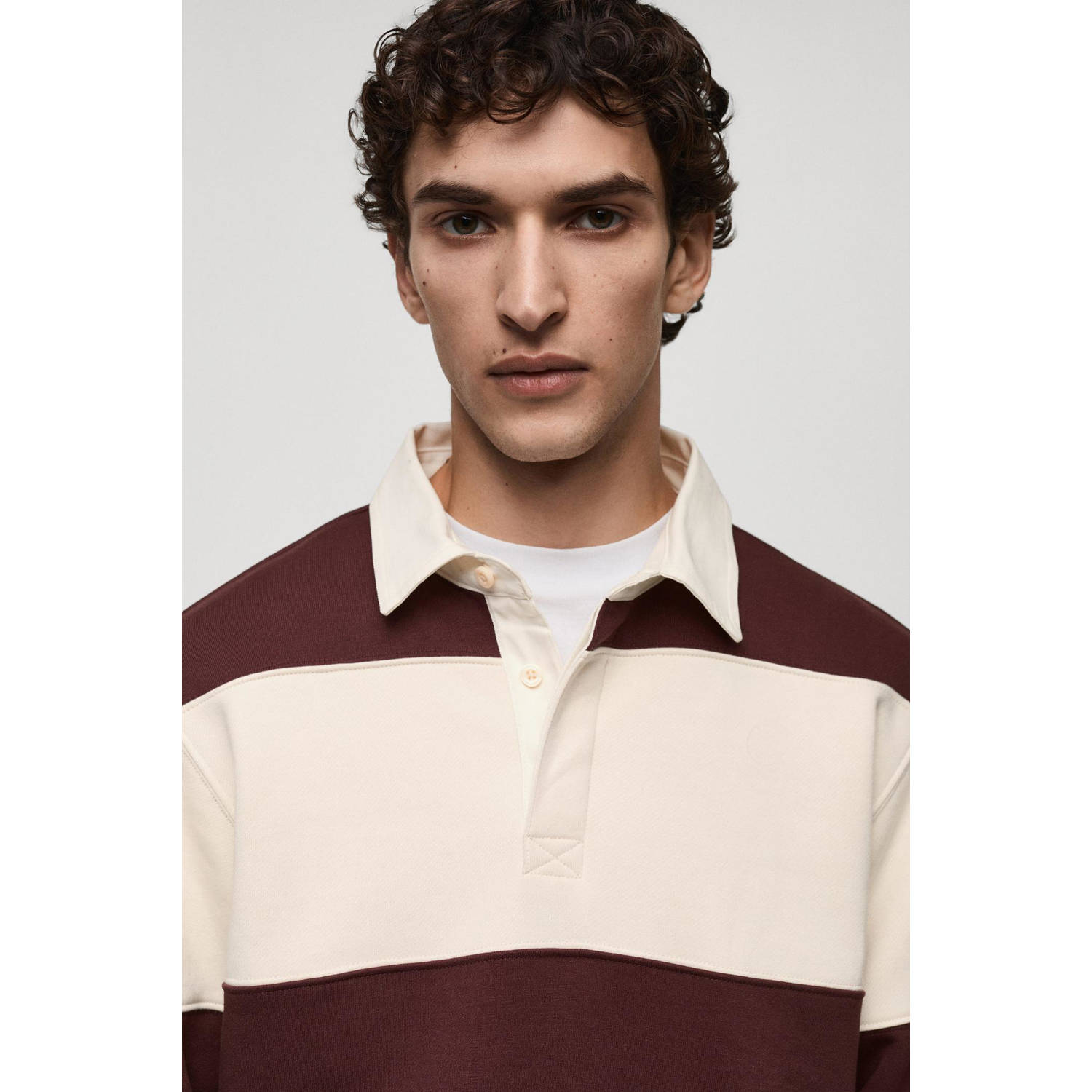 Mango Man polo donkerrood