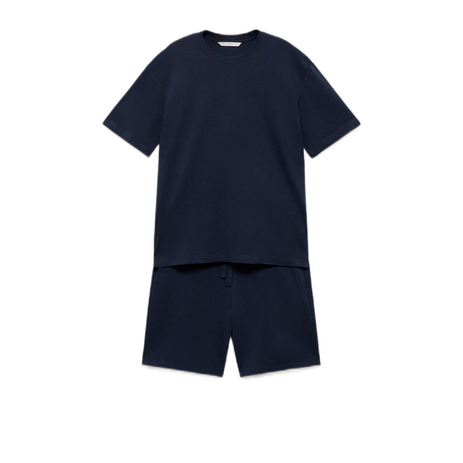 Mango Man shortama donkerblauw