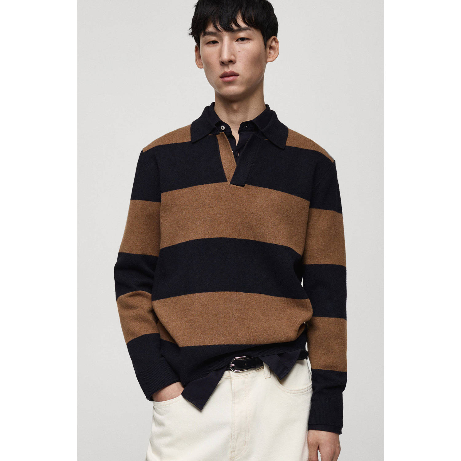 Mango Man polo donkerblauw