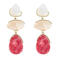 PIECES oorbellen PCPALINA ecru/roze