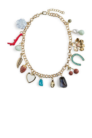 ketting PCPERNILLE met bedels goudlkleurig