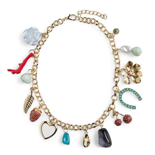 PIECES ketting PCPERNILLE met bedels goudlkleurig afbeelding