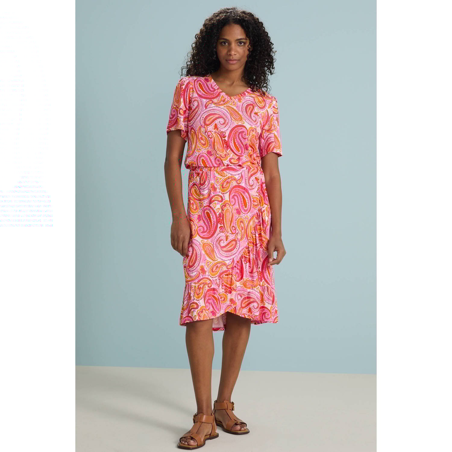 Geisha midi rok roze