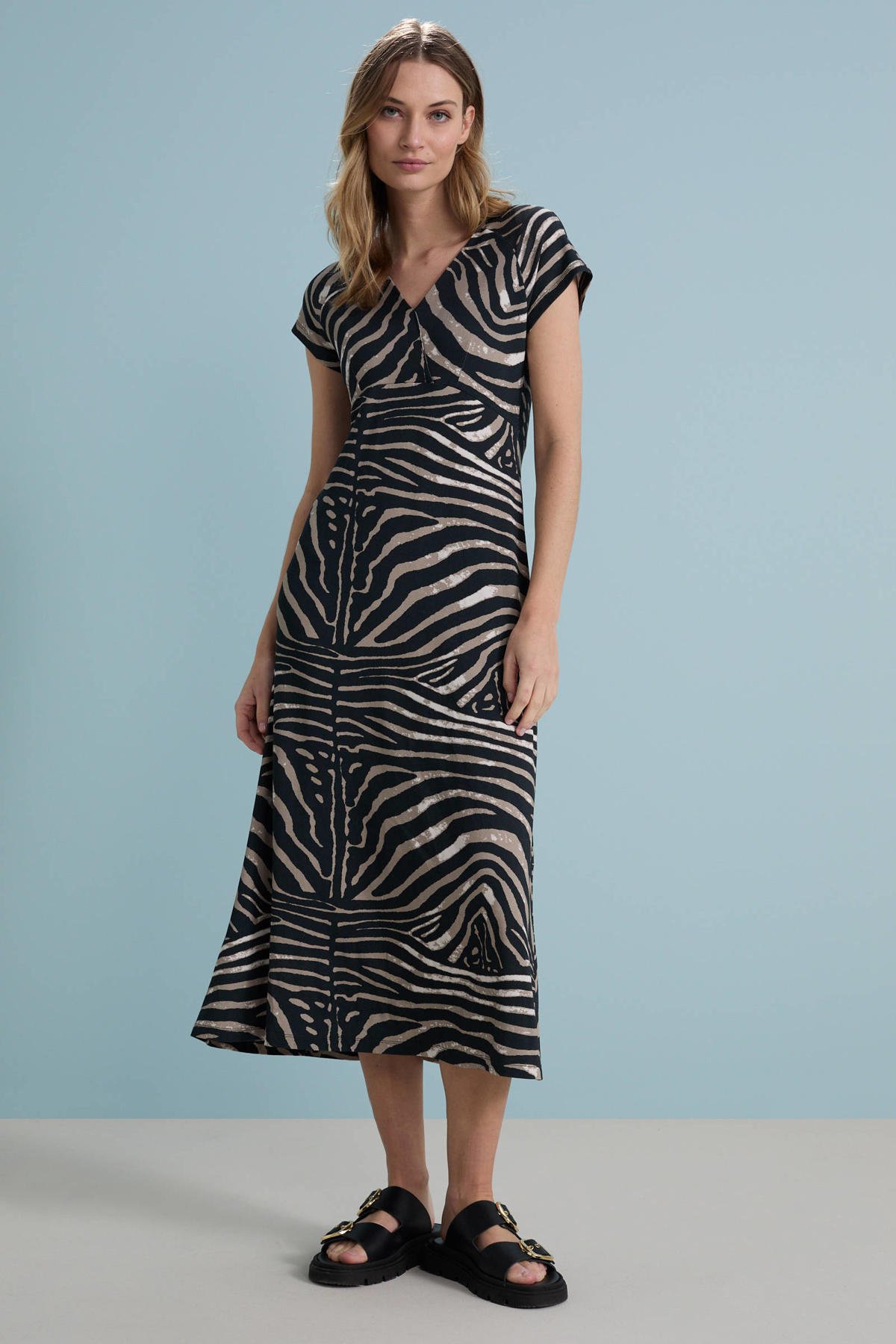 Geisha midi jurk zwart kopen? Morgen in huis wehkamp