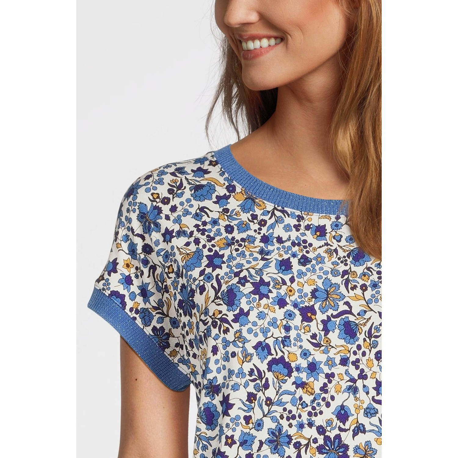 Geisha top blauw