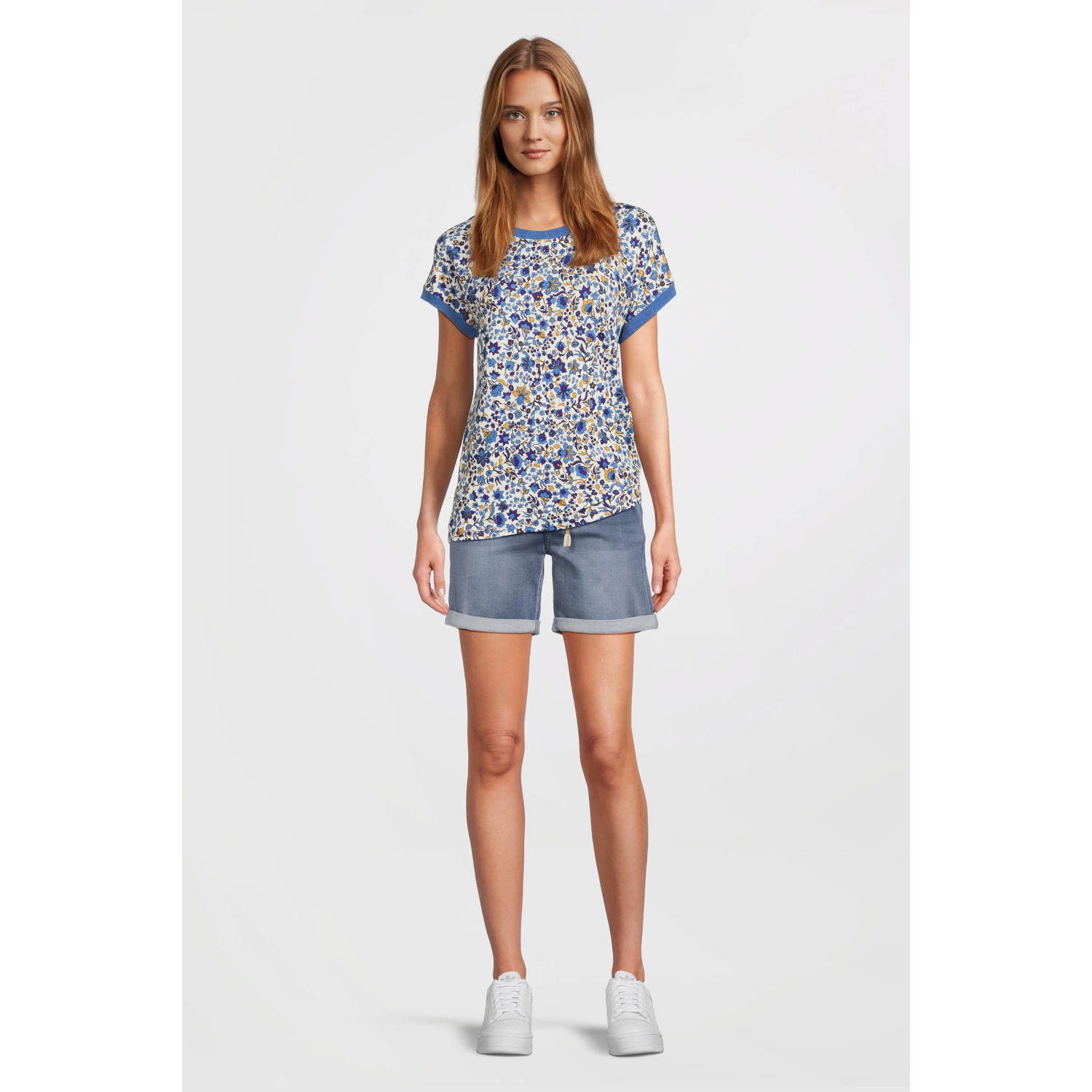 Geisha top blauw