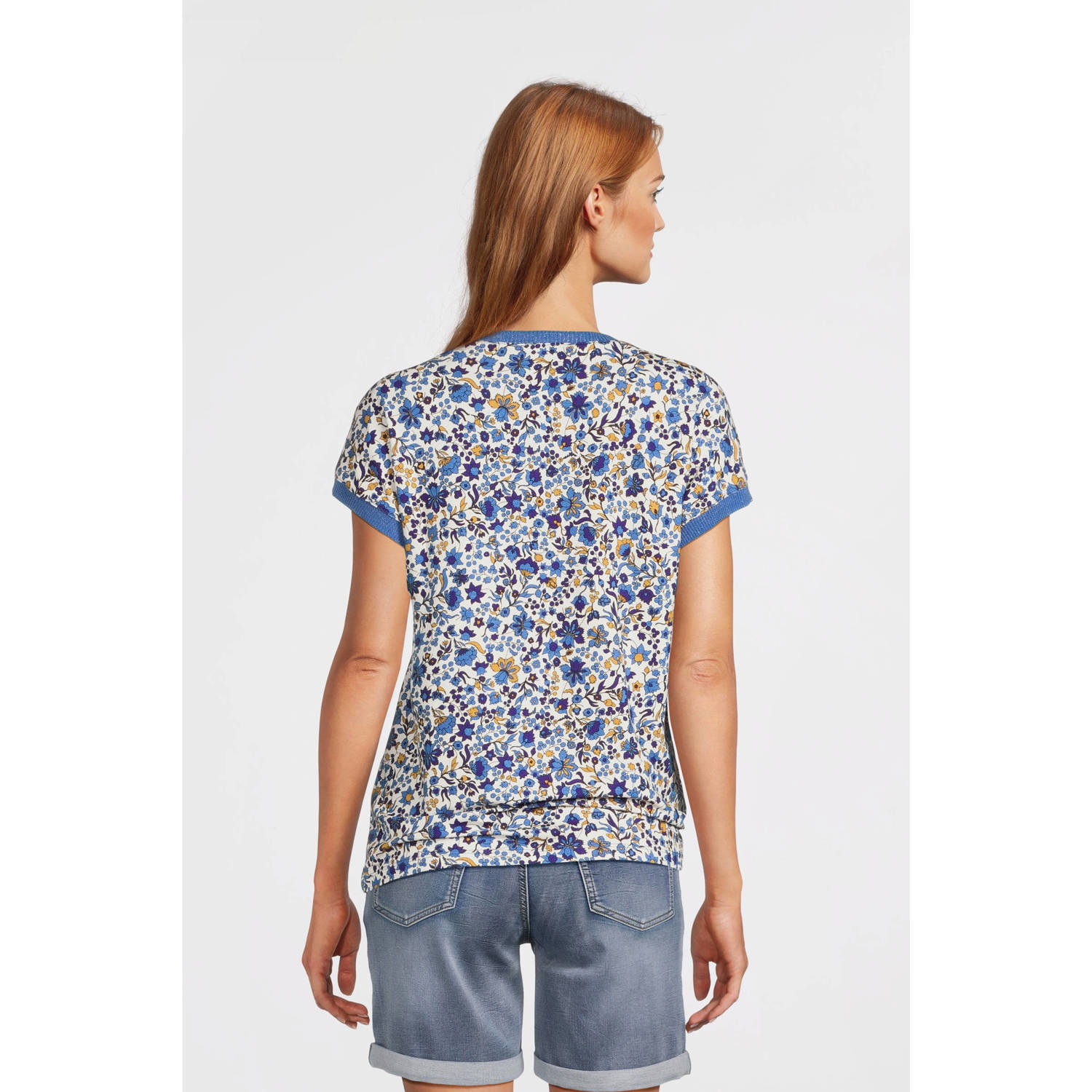 Geisha top blauw