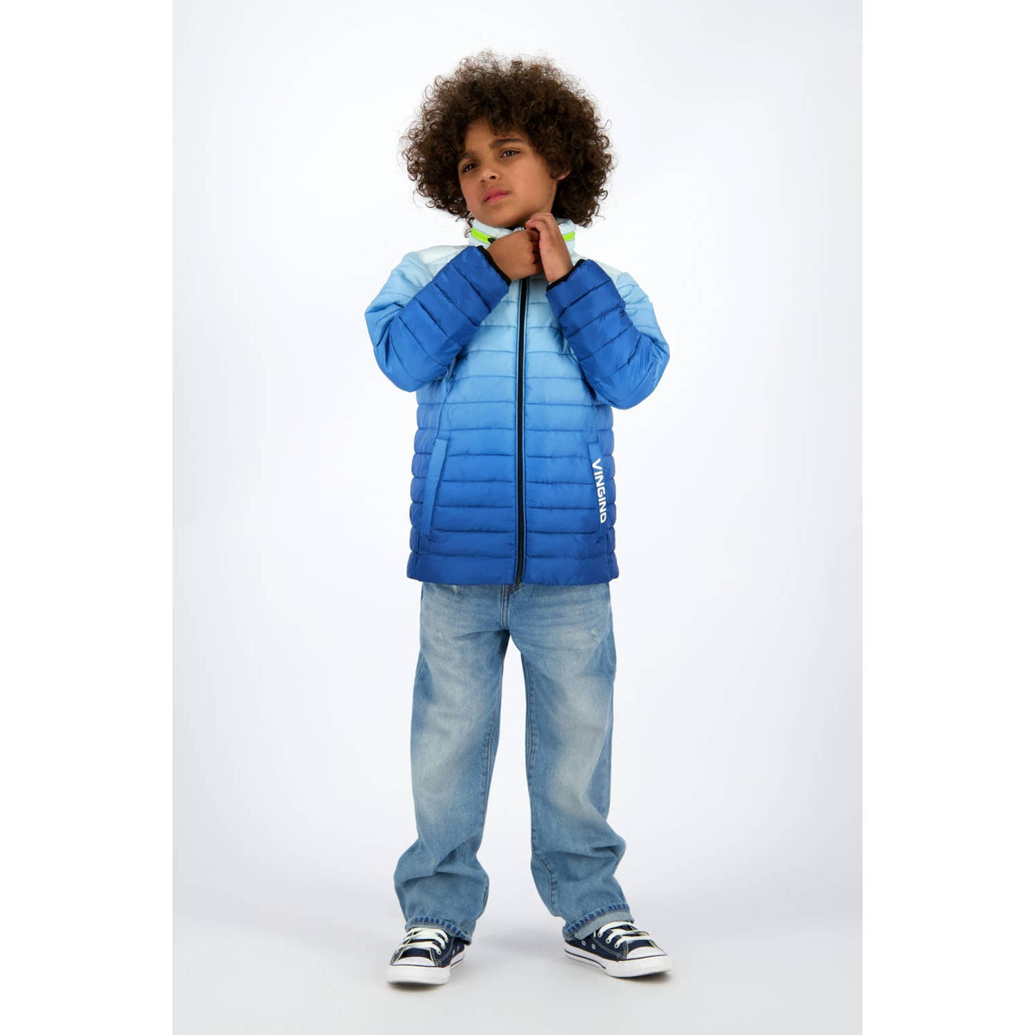 Vingino gewatteerde jas blauw